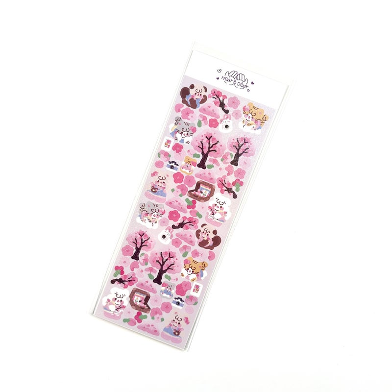 South Korea Explosions Cartoon Animal Bobobo Stickers Korean Laser Cute Hand Account Goo Card Stickers Cheap - Image 1